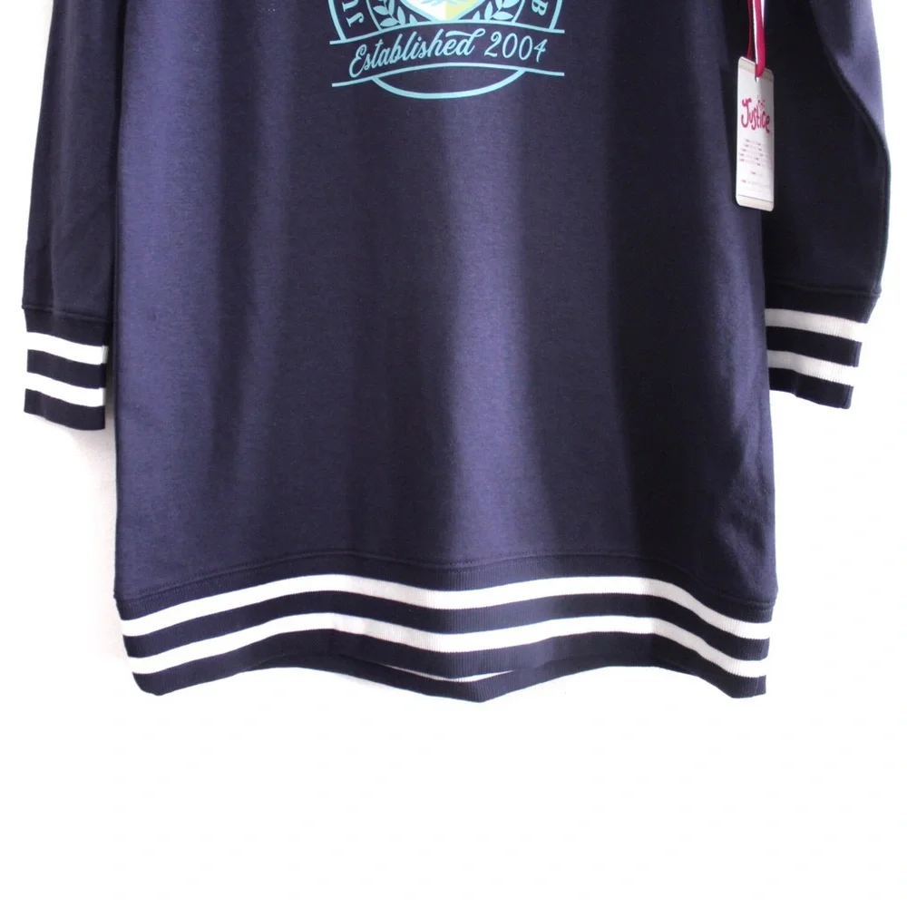 Justice NWT Sparkle Sweatshirt Dress XL 16/18